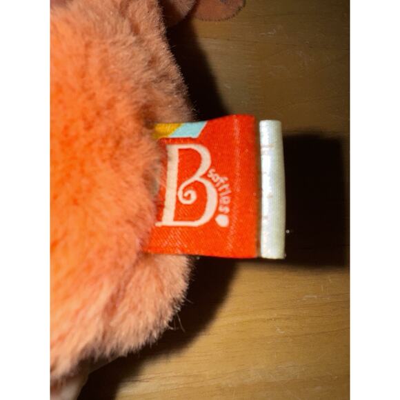 B Softies Happy Hues Bunny Rabbit Plush Stuffed Animal Orange Confetti Easter - Picture 2 of 13